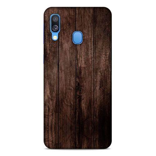 Lopard Samsung Galaxy A40 Uyumlu Kılıf Wood'X (2) Kabı Desenli