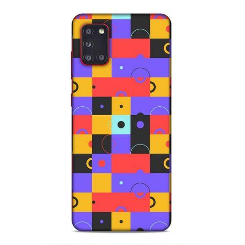 Samsung Galaxy A31 Uyumlu Kılıf Insomnia (37) Silicone Cover Mor Sarı