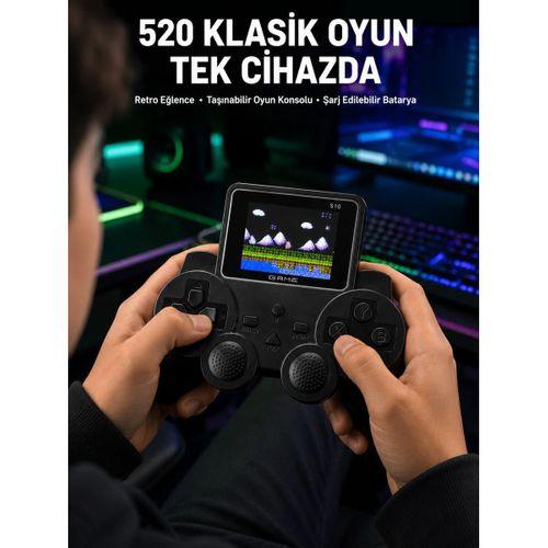 520 Oyunlu Taşınabilir El Oyun Konsolu Tv Bağlantılı Gamepad