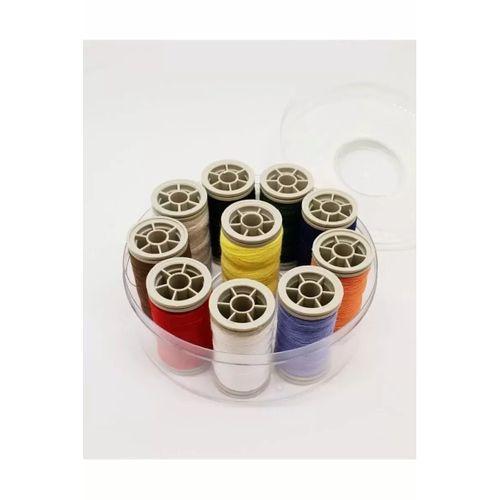 Dikiş Iplik Seti 10'lu Yuvarlak Kutulu Royaleks-7663