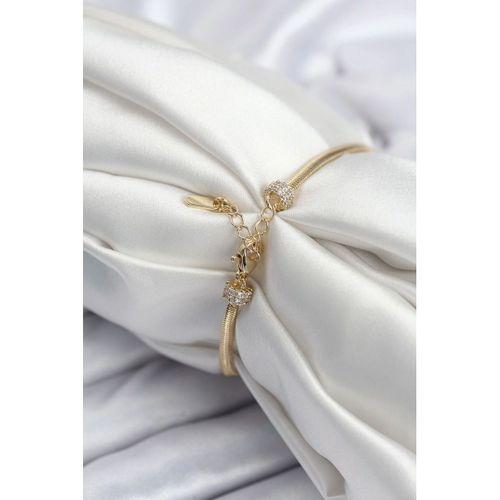 Pirinç VIP Seri Gold Renk Kutup Yıldızı Model Kadın Bileklik