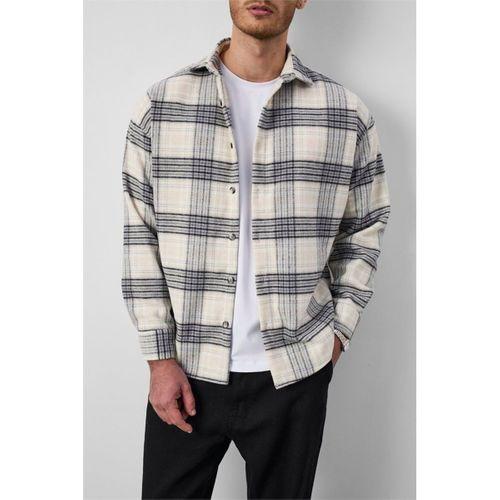 Brandon Relaxed Fit Pamuklu Geniş Çizgili Oduncu Erkek Gömlek - Açık Mavi