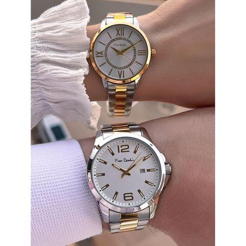Pierre Cardin Bay ve Bayan Çiftlere Özel Çelik Kordon Çift Kol Saati 30 Mt Su Gecirmez CF.PR8046.M3