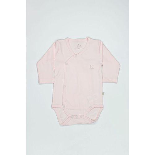 Bistyle Bistyle Organik Natural Basic Style Kruvaze Uzun Kol Body BS17102 Pembe