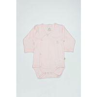 Bistyle Bistyle Organik Natural Basic Style Kruvaze Uzun Kol Body BS17102 Pembe