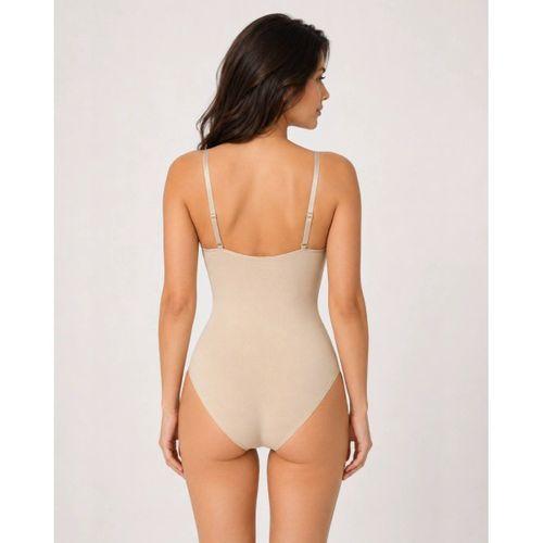 Kadın Ten Rengi Agraflı Göğüs Açık Body Korse