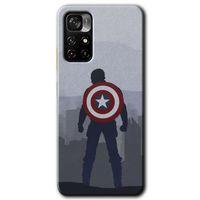 Redmi Note 11T Kılıf HD Desen Baskılı Arka Kapak - Captain Avenger + Kırılmaz Cam
