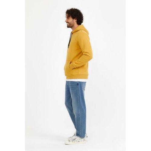 Erkek Kapşonlu Rahat Kalıp İçi Polarlı 3 iplik Kalın SweatShırt spr25sw55