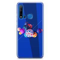 Huawei P20 Lite 2019 Kılıf 3D Toplar Arka Kapak Koruma Desenli Full Koruyucu