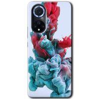 Huawei Nova 9 Kılıf HD Desen Baskılı Arka Kapak+Temperli Cam - Renkli Karışım