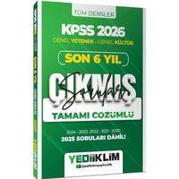 2026 KPSS Genel Yetenek Genel Kültür Son 6 Yıl Tamamı Çözümlü Çıkmış Sorular Yediiklim Yayınları