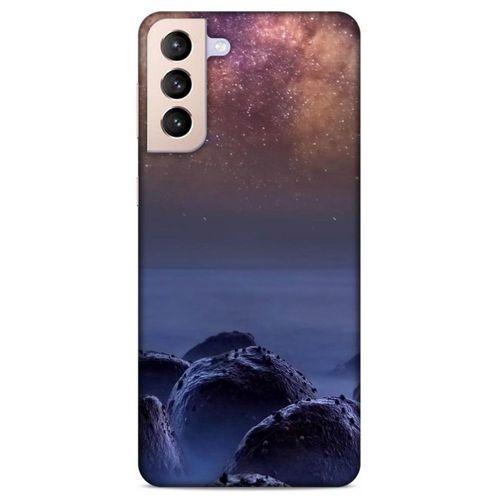 Lopard Samsung Galaxy S21 Plus Uyumlu Kılıf Gece'S (26) Tpu Silikon Kılıf Bordo