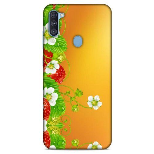 Lopard Samsung Galaxy A11 Uyumlu Kılıf Bahar (21) Koruyucu Kapak Çilek Ağacı