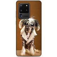 Samsung Galaxy S20 Ultra Kılıf Köpek Kıyafetleri (12) Koruyucu Silikon Chinese Crested