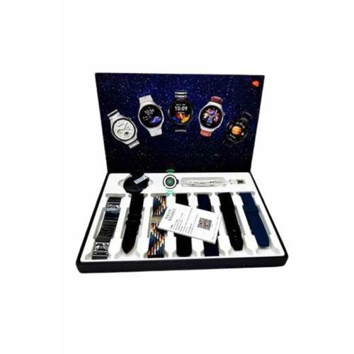 Unısex Yuvarlak Ekranlı 7 Kordonlu Akıllı Saat Gps Destekli Çoklu Kordon Seçeneği