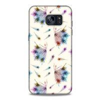 Samsung Galaxy S7 Edge Kılıf Desenli Özel Seri Tüyler (35) Fit Design Kılıf