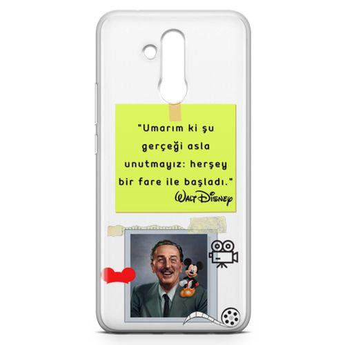 Huawei Mate 20 Lite Kılıf Caps Walt Disney Arka Kapak Koruma Desenli Full Koruyucu