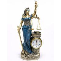 Polyester Saatli Adalet Figürü Alk4415