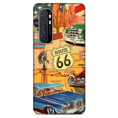 Retro (20) Desen Koruyucu Kılıf Renkli Xiaomi Mi Note 10 Lite Kılıf