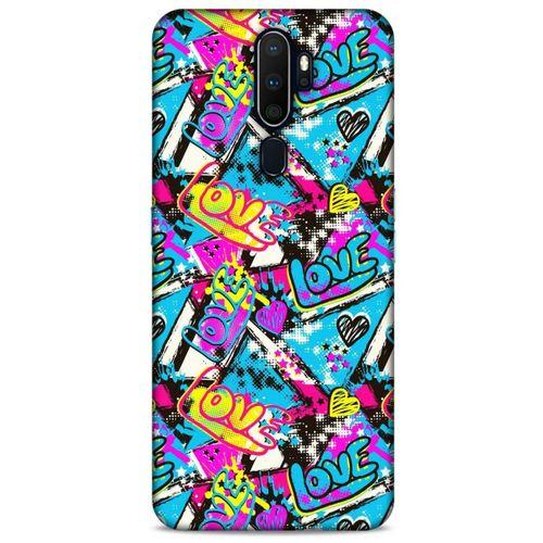 Graffitix (23) Desenli Silikon Kapak Oppo A5 2020 Kılıf