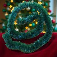 2 METRE MAT KOYU YEŞİL YILBAŞI BOYUN SİMİ KOYU YEŞİL YUMUŞAK BOYUN GARLANDI KOYU YEŞİL SÜSLEME SİMİ