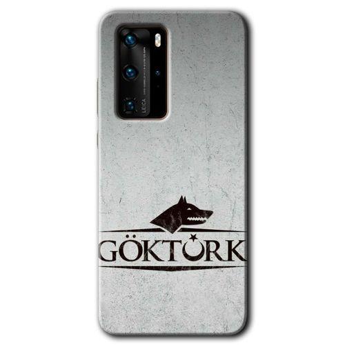 Potkal Hediye Fabrikası Huawei P40 Pro HD Baskılı Kılıf + 9D Tam Ekran Koruyucu - Göktürk