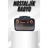 Müzik Kutusu Bluetooth Bağlantılı El Fenerli Nostaljik Tasarım Radyo