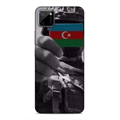 Realme C11 Uyumlu Kılıf Azarbaijan (40) Fit Silikon Kılıf Asker