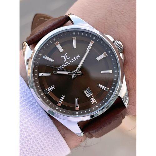 Daniel Klein Deri Kordon Takvimli Kadran 2 Yıl Garantili 3 Atm Dayanıklı Erkek Kol Saati E140036-4