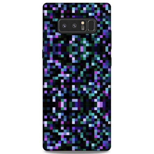 Lopard Samsung Galaxy Note 8 Uyumlu Kılıf PiXel (24) Darbe Emici Kılıf Rainbow