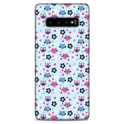Baykuşlar (4) Desenli Silikon Kapak Telefon Kabı Samsung Galaxy S10 Plus Kılıf