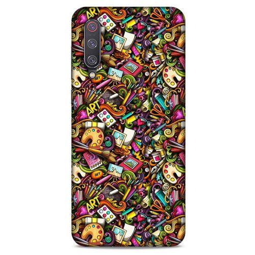 Graffitix (18) Desenli Silikon Kapak Xiaomi Mi 9 Kılıf
