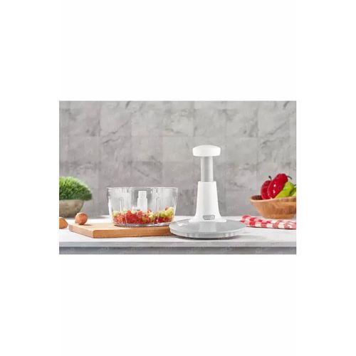 Yakut Üstten Basmalı El Rondo Blender Çelik Bıcaklı Beyaz