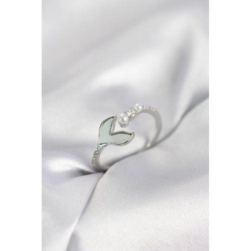 Gümüş Renk Balık Kuyruğu Model Kadın Yüzük