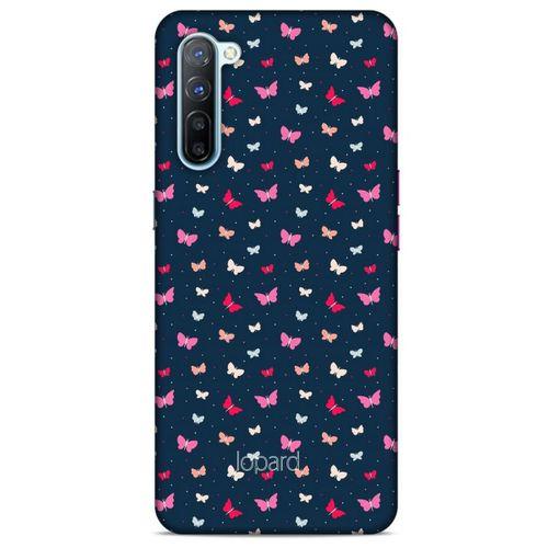 Oppo Reno 3 Kılıf Kelebek Etkisi (42) Rugged Armor Kılıf Mor Pembe
