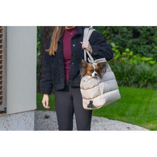 Beeztees DBL Köpek Taşıma Çantası, Yıkanabilir, 6,5Kg'ye kadar, Bej, 42x20x35cm