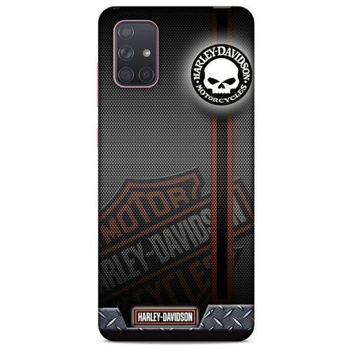 Samsung Galaxy A71 Uyumlu Kılıf Motorsiklet (46) Core Armor Kılıf Harley