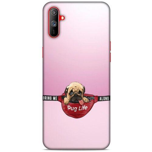 Oppo Realme C3 Kılıf Köpek Kıyafetleri (5) Koruma Kabı Yavru Pug Çanta