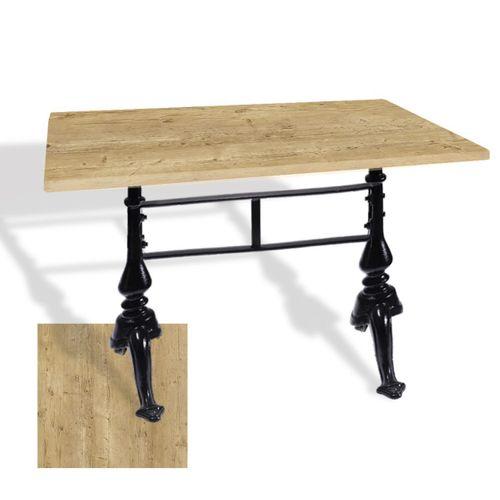 Dockers Çipa 3001 Döküm Ayak Masa 70x120 cm - (Werzalit, Wermodin ve Allzalit Tabla) - Avalone Pine