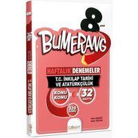 8. Sınıf T.C İnkılap Tarihi ve Atatürkçülük Bumerang Konu Konu Haftalık Denemeler Günay Yayınları