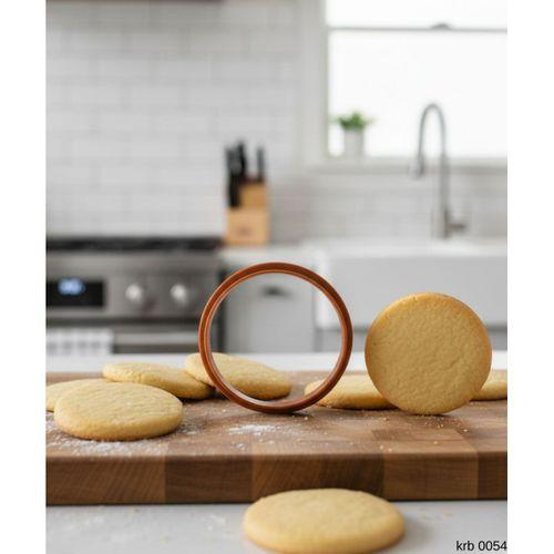 Yuvarlak Kurabiye Kalıbı ve Hamur Kesici – Şeker Hamuru ve Oyun Hamuru İçin Tek Parça Kalıp