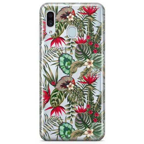 Samsung Galaxy A20 Kılıf Güney Amerika Bahçe Arka Kapak Koruma Desenli Full Koruyucu