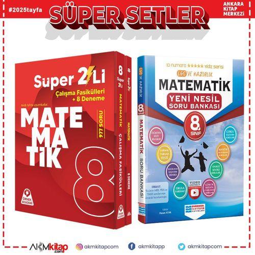 Örnek Akademi 8. Sınıf Süper İkili Matematik Seti ve Evrensel Soru Bankası Seti 2 Kitap