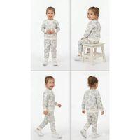 2-3-4-5 Yaş Payet Nakışlı Penye Çocuk Takımı