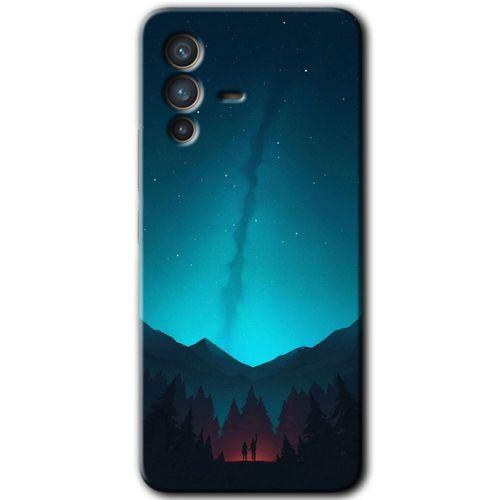 Vivo V23 5G HD Baskılı Kılıf + 9D Tam Ekran Koruyucu - Night Fores Mount