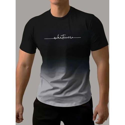 Erkek Kısa Kollu Bisiklet Yaka Baskılı Süprem T-shirt