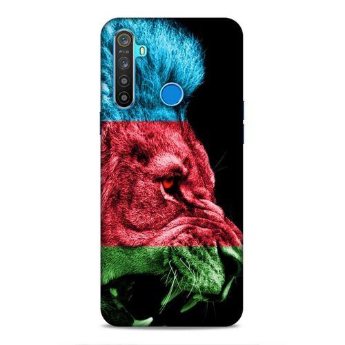 Realme 5i Uyumlu Kılıf Azarbaijan (24) Darbe Emici Kılıf Bayrak Aslan