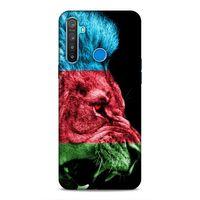 Realme 5i Uyumlu Kılıf Azarbaijan (24) Darbe Emici Kılıf Bayrak Aslan