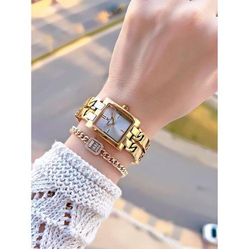 Daniel Klein Zincirli Kordon 3 Atm Suya Dayanıklı 2 Yıl Garantili Kadın Kol Saati+Bileklik S10052.2