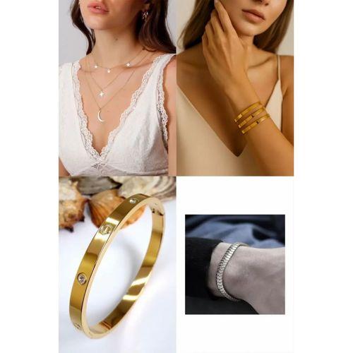 4'Lü Çelik Bijuteri Set -  SNJ-SET4005